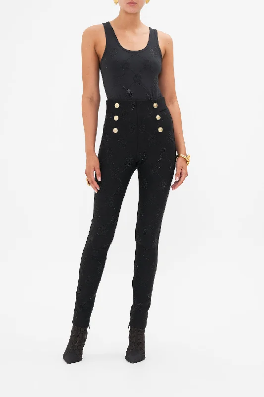 HOTFIX EMBELLISHED PONTE PANT AMSTERGLAM