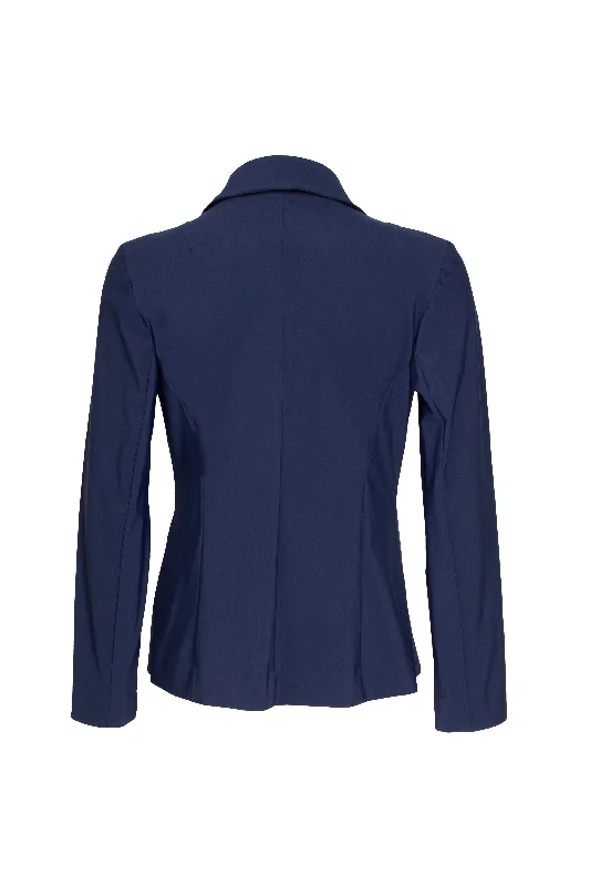 High Revere Collar Jacket - Indigo Jersey 8635