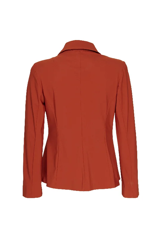 High Revere Collar Jacket - Paprika Jersey 8636