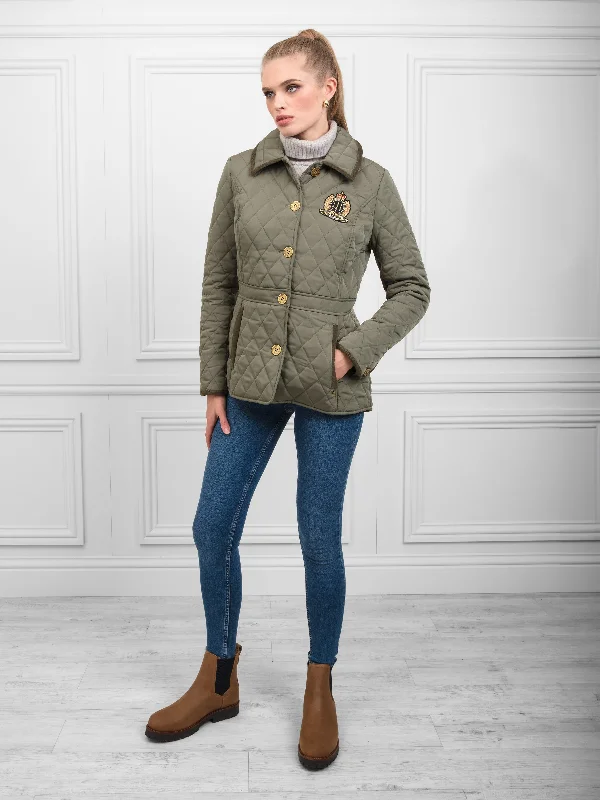 Bella Quilted Jacket - Sage