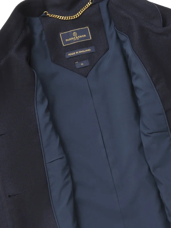 Madeline Jacket - Navy Melton Wool