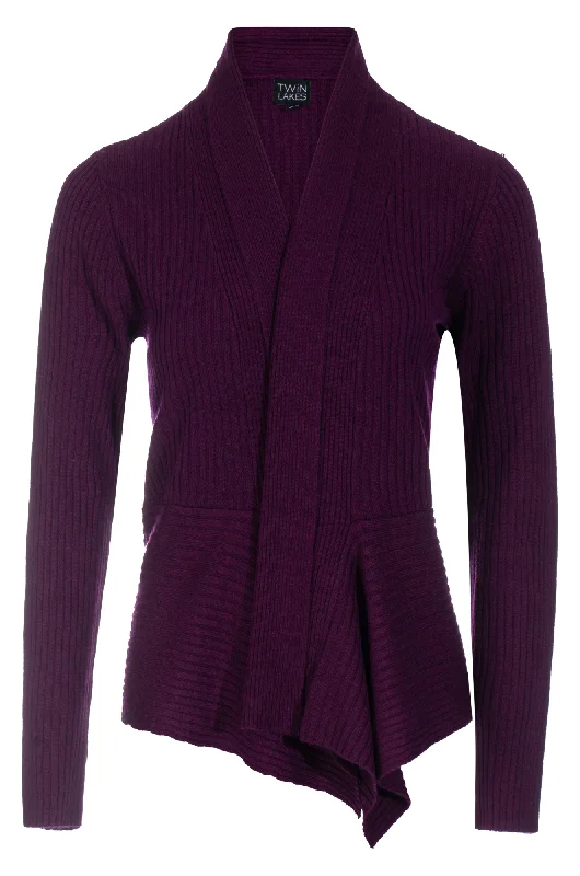 Touch of Wool Cardigan | Berry Marle | 6336ZZ