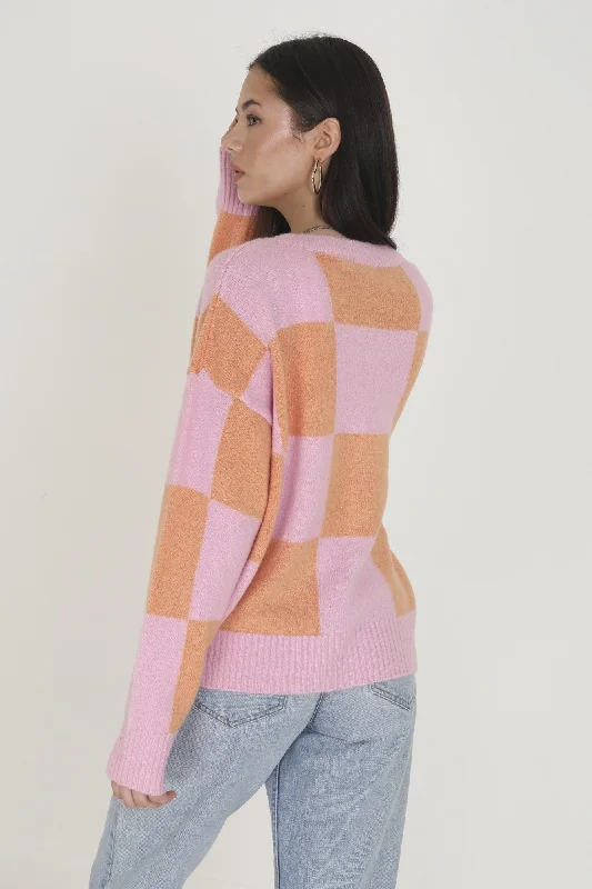 Cardigan - Knitwear | Pink/Orange | BZZ001