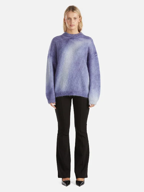 Delilah Knit Pullover - Iris Swirl