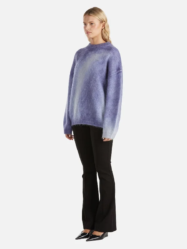 Delilah Knit Pullover - Iris Swirl