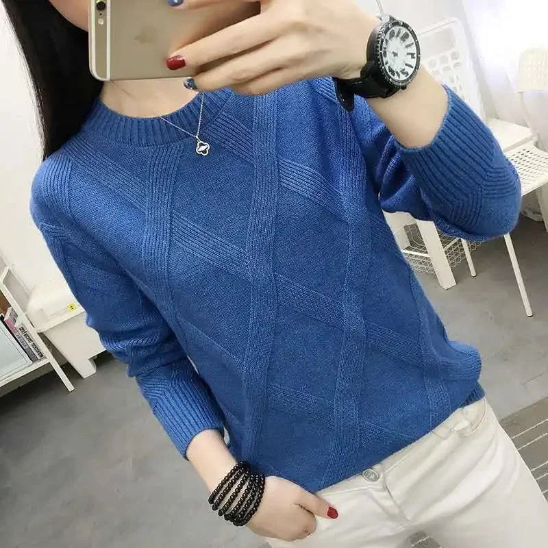 New Spring Autumn Sweater Women's Twist Pullover Loose Lazy Bottoming Thick Sweaters Outer Wear Pull Femme S-3XL