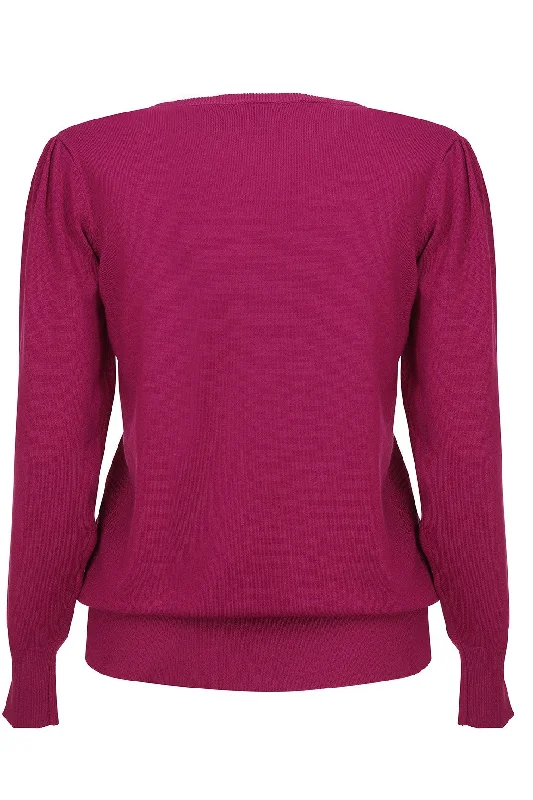 Viscose Rich rib front Jersey | RASPBERRY | 5722ZR