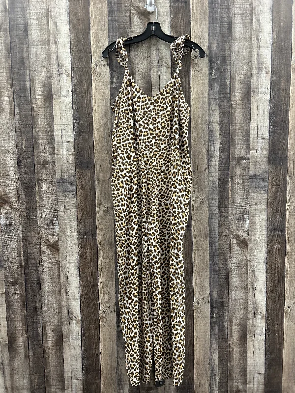 Animal Print Jumpsuit Jessica Simpson, Size L