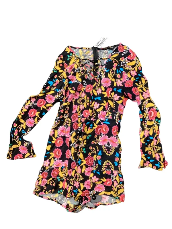 Floral Print Romper Express, Size S