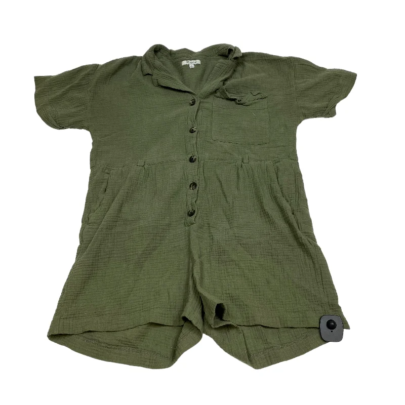 Green Romper Madewell, Size M