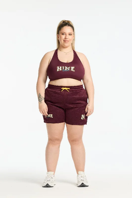 VARSITY 2.0 BASKETBALL SHORTS BURGUNDY