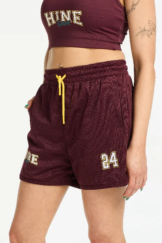 VARSITY 2.0 BASKETBALL SHORTS BURGUNDY