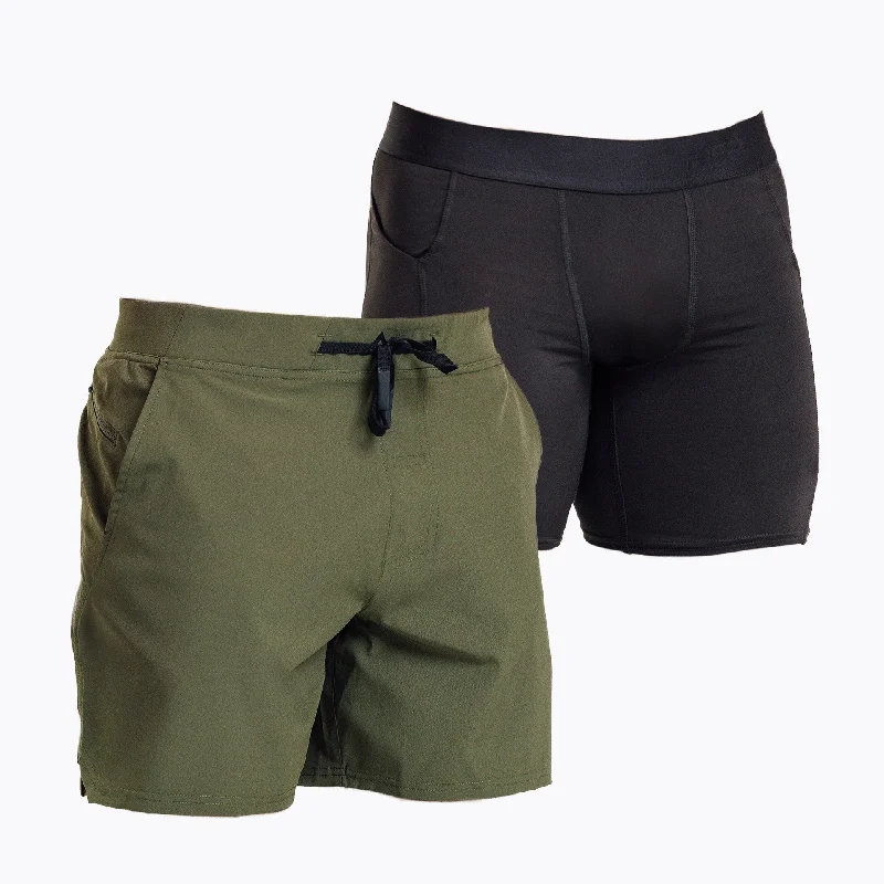 Men's Apparel Bundle - Virtus Light Compression Shorts + Pinnacle Shorts