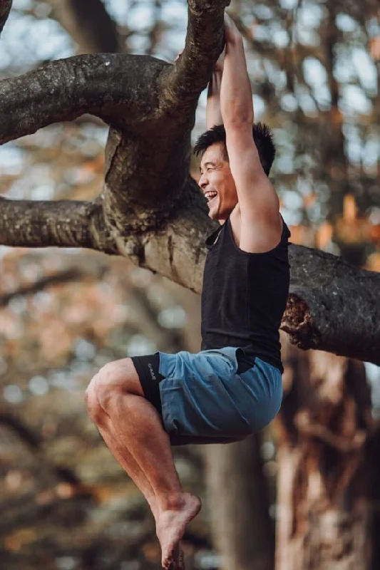 OHMME // ECO WARRIOR II GREEN DEFENCE SHORTS - BLUE