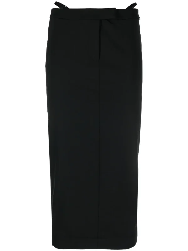 Fitted Long Skirt In Stretch Tailoring