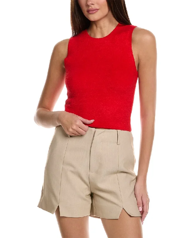 alice + olivia Amity Cropped Crew Top