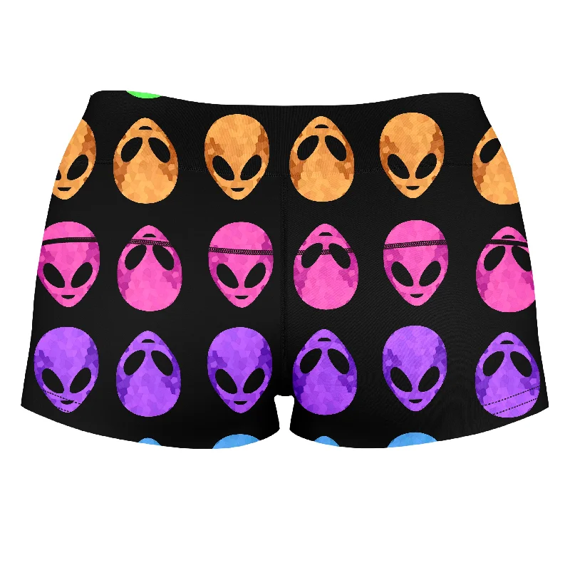 alien-pattern-high-waisted-womens-shorts