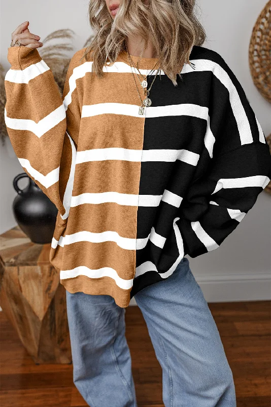 Arnie Striped Drop Shoulder Sweater | S-2XL