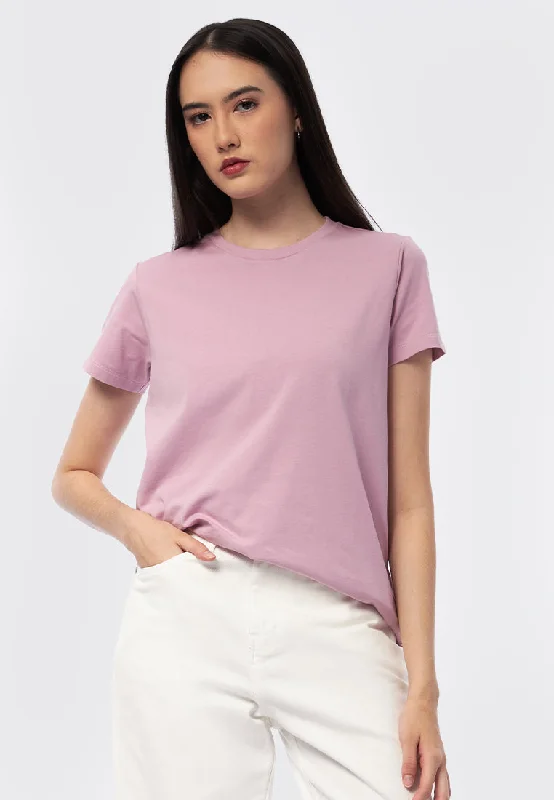 Basic Round Neck Cotton T-Shirt