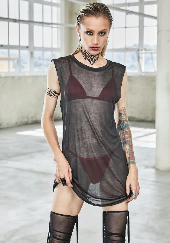 Bassline Sheer Tank Top