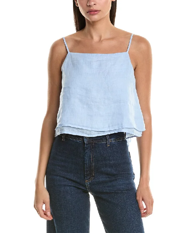 Bella Dahl Layered Button Back Linen Cami