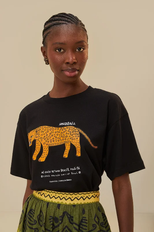 Black Amazonia Organic Cotton Relaxed T-Shirt