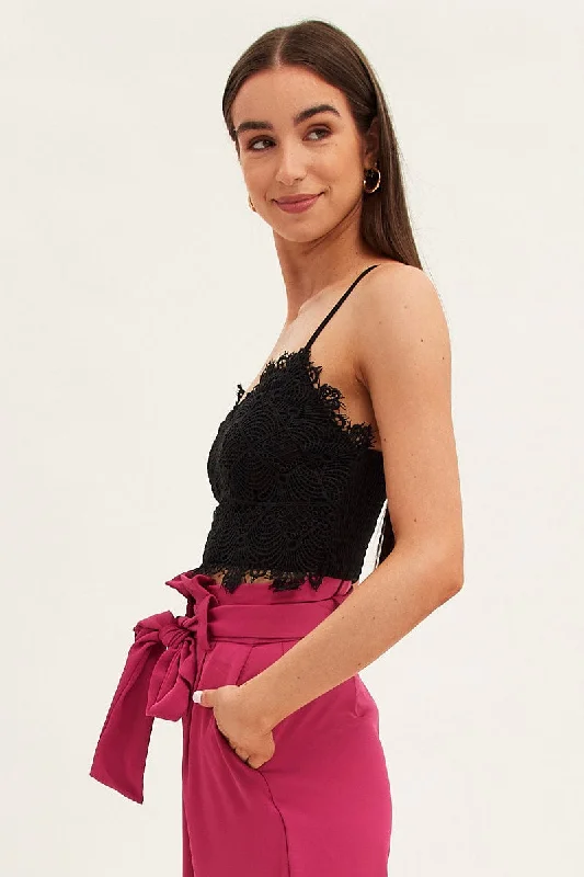 black-crop-top-sleeveless-sweetheart-neckline-cami-lace-wc1115-36w