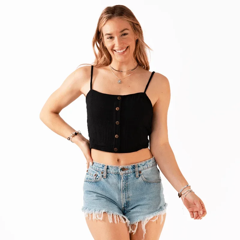 Black Cruisin Crop Top