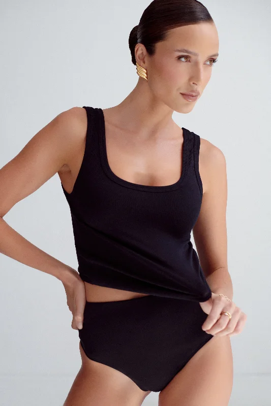 Chandler Modal Tank Top - Black