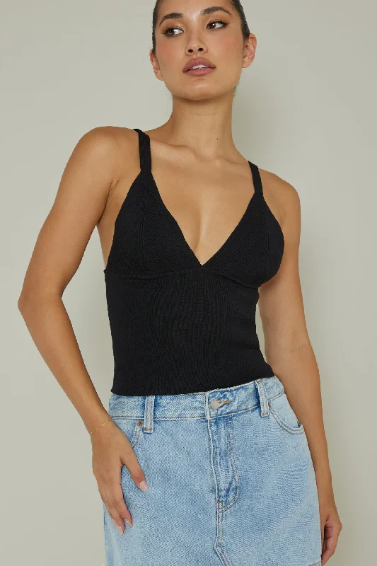 city-v-neck-knit-top-black