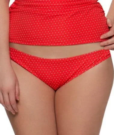 Curvy Kate Plain Sailing Ruched Back Brief - Flame Spot