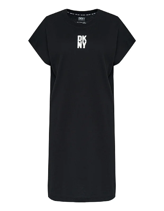 Puff Logo Short Sleeve Dress