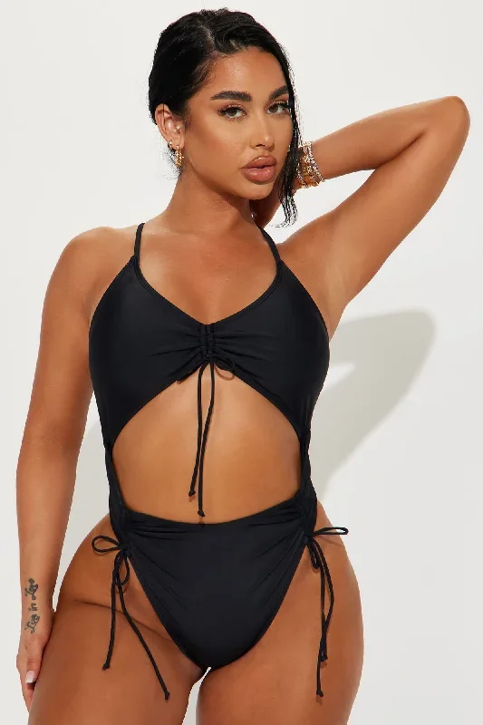 Emery Cut Out 1 Piece Swimsuit - Black