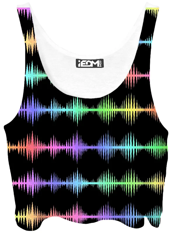 Equalizer Sound Waves Crop Top