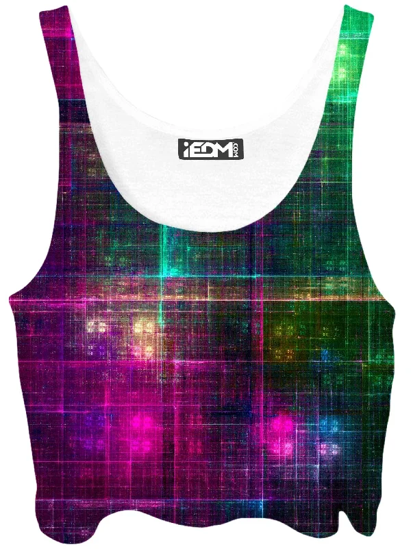 Fractal Matrix Crop Top