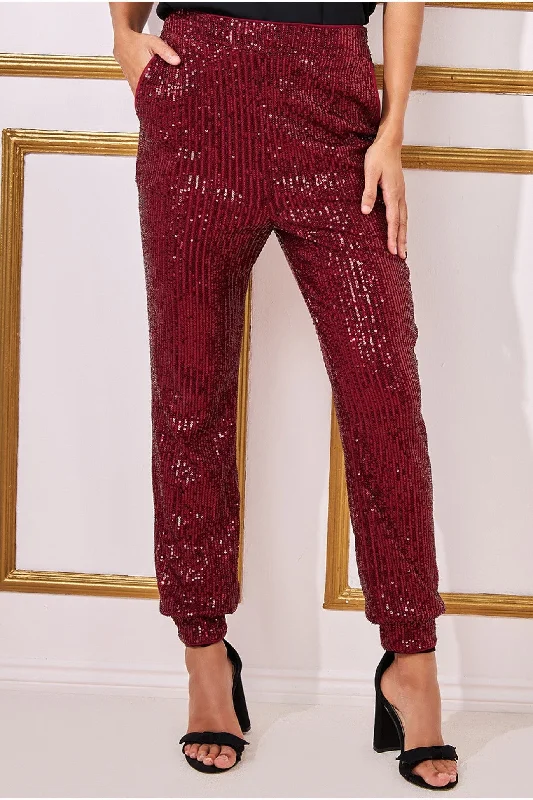 goddiva-sequin-cuffed-ankle-trouser-wine