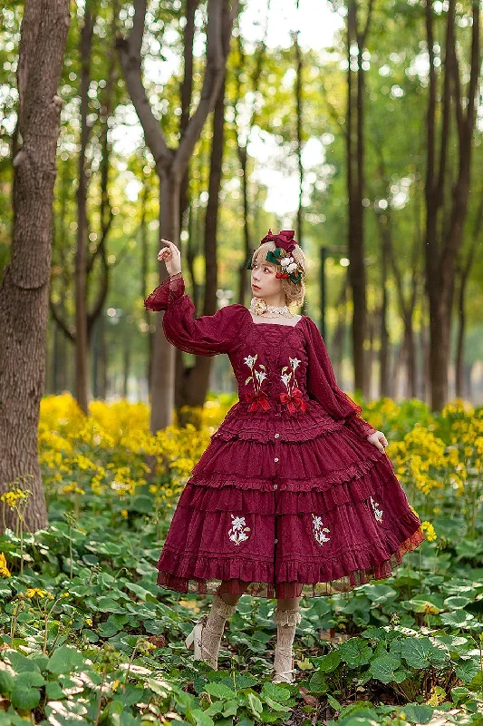 infanta-melaleuca-lily-embroidery-country-lolita-blouse-and-skirt