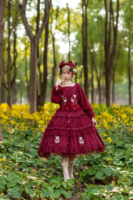 infanta-melaleuca-lily-embroidery-country-lolita-blouse-and-skirt