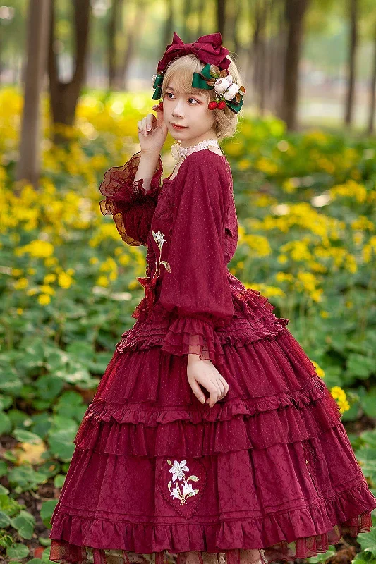 infanta-melaleuca-lily-embroidery-country-lolita-blouse-and-skirt