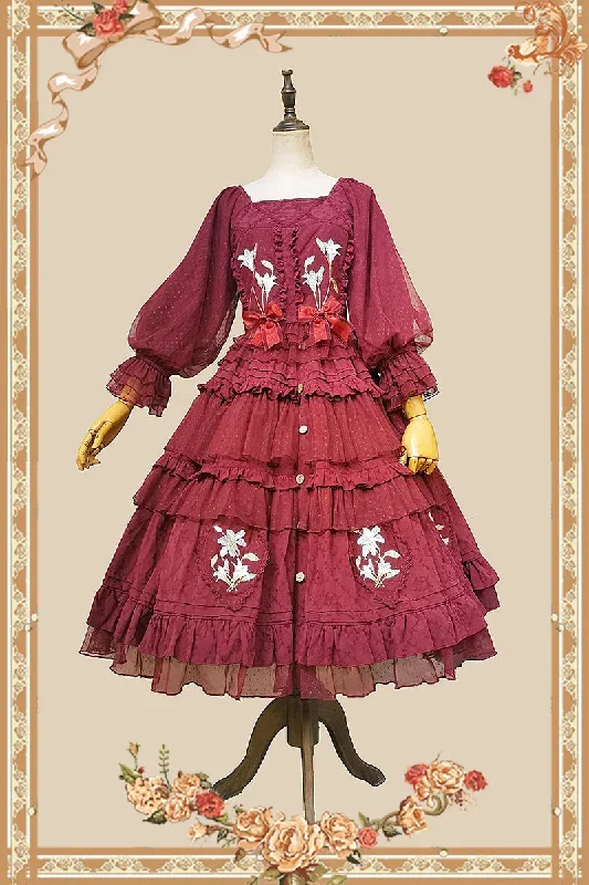 infanta-melaleuca-lily-embroidery-country-lolita-blouse-and-skirt