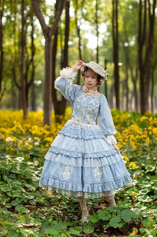 infanta-melaleuca-lily-embroidery-country-lolita-blouse-and-skirt