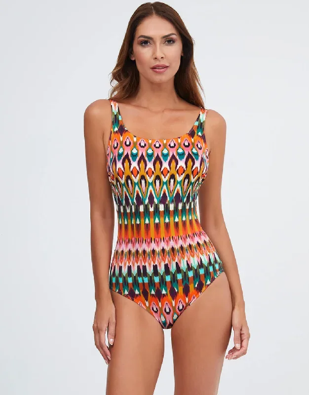 Ipanema High Front Swimsuit - Pink Multi