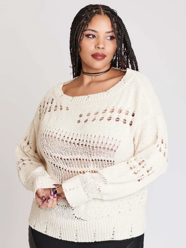 ivory-distressed-sweater-plus-size