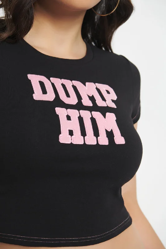 juicy-couture-dump-him-baby-tee-liquorice