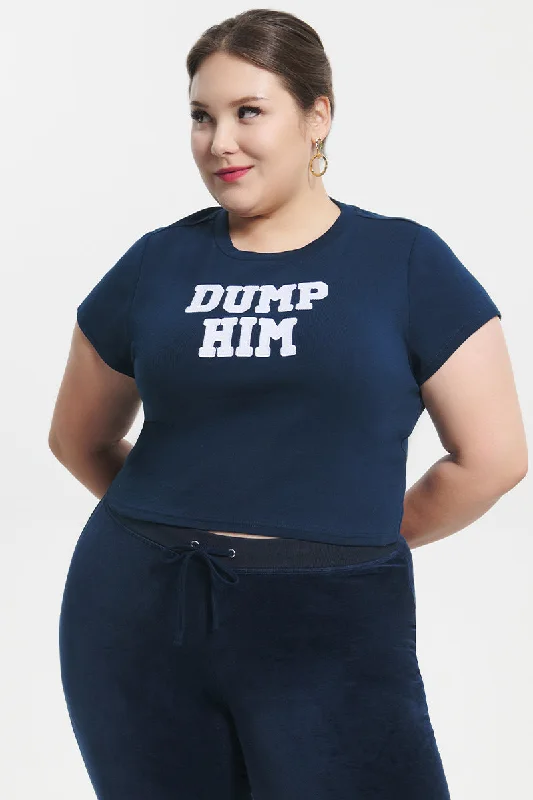 Plus-Size Dump Him Baby Tee