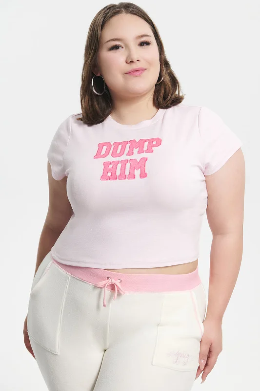 Plus-Size Dump Him Baby Tee