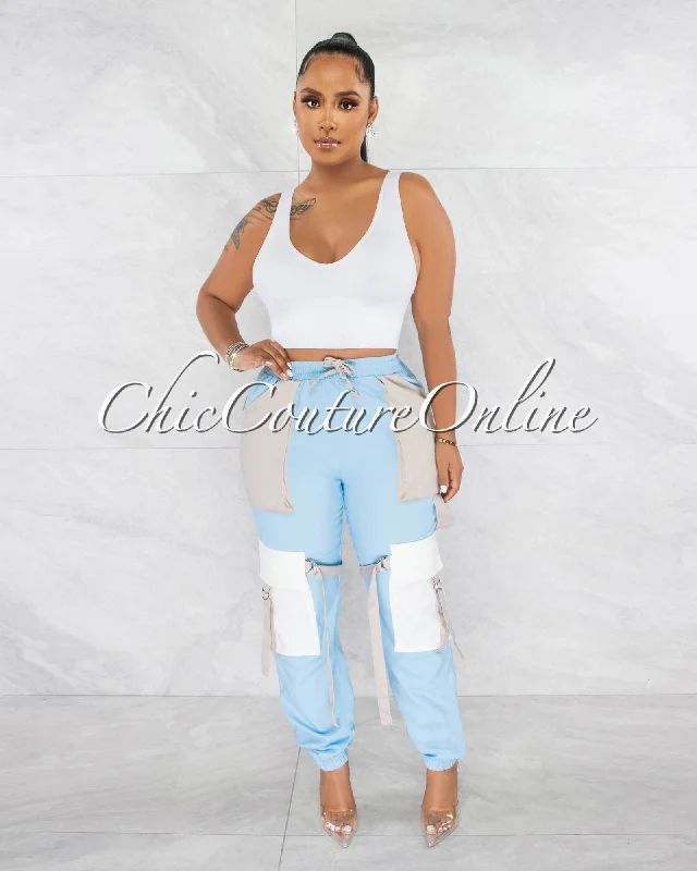 juniva-baby-blue-grey-silver-buckles-cargo-jogger-pants