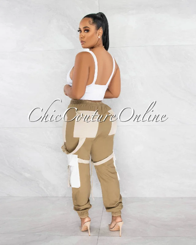 juniva-nude-tones-silver-buckles-cargo-jogger-pants