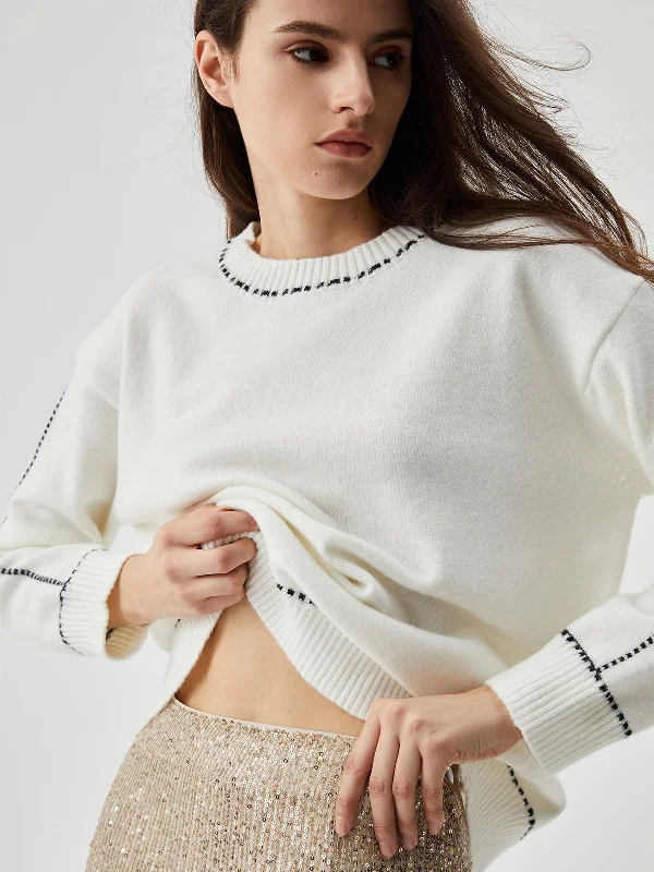 knit-contrast-trim-crew-neck-sweater