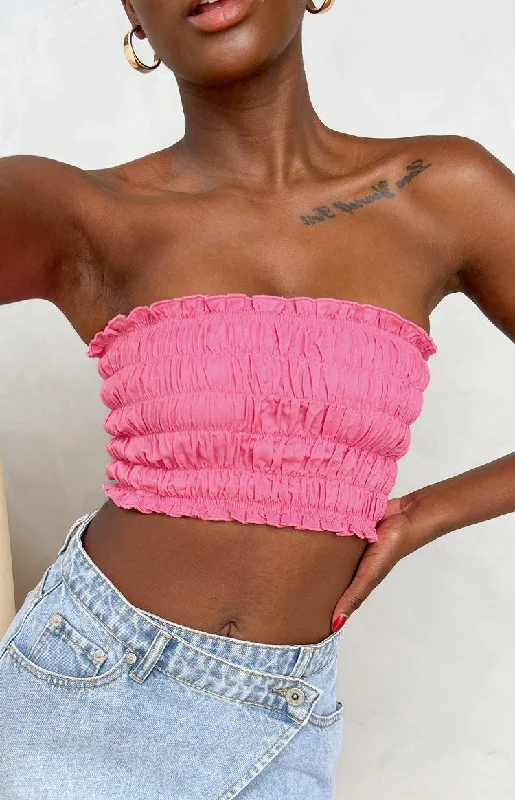 kyra-pink-linen-blend-crop-top